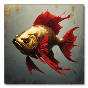 Rot Gold Fisch