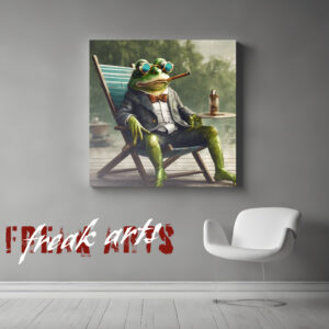 Frosch im Urlaub