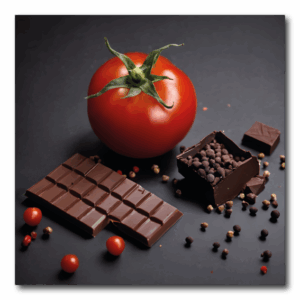 Schokolade-Tomaten-Pfefferkörner