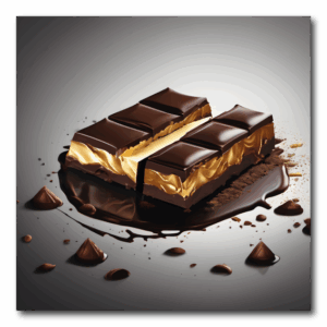 Schokolade mit Goldfüllung