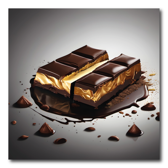 Schokolade mit Goldfüllung